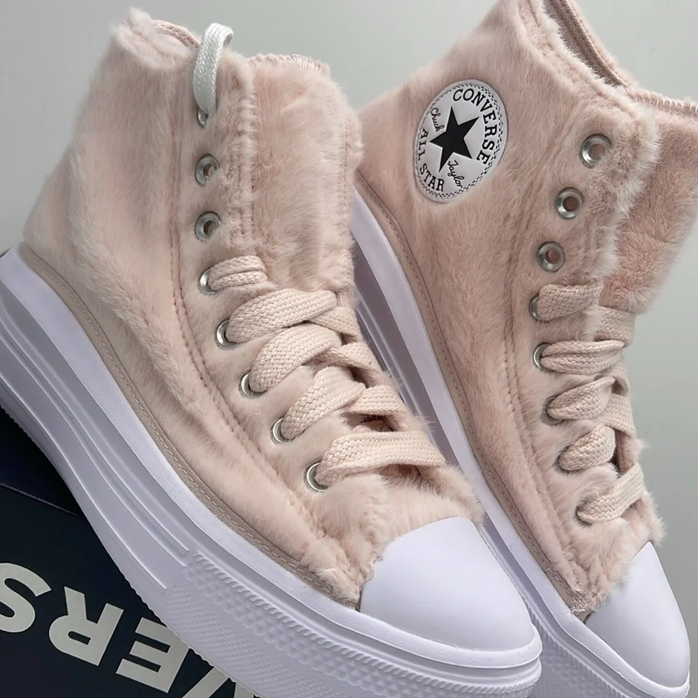 Converse WMNS Platform Sneakers High-Top A13383C TAS MOVE HI BLUSH HUSH/WHITE/BL
